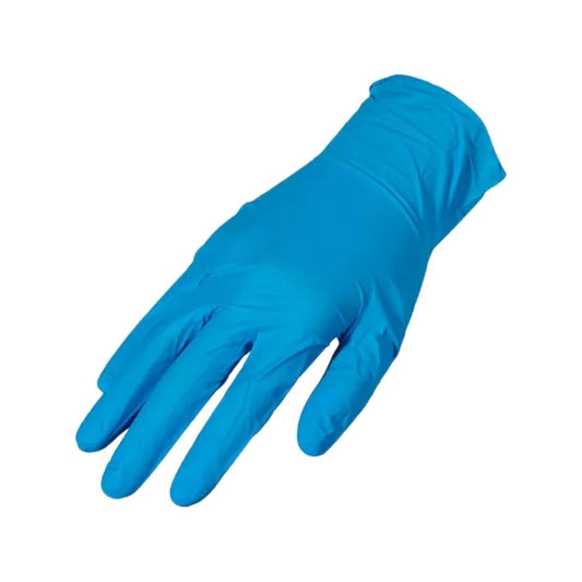 BLUE DISPOSABLE NITRILE GLOVES 100PCS/EA