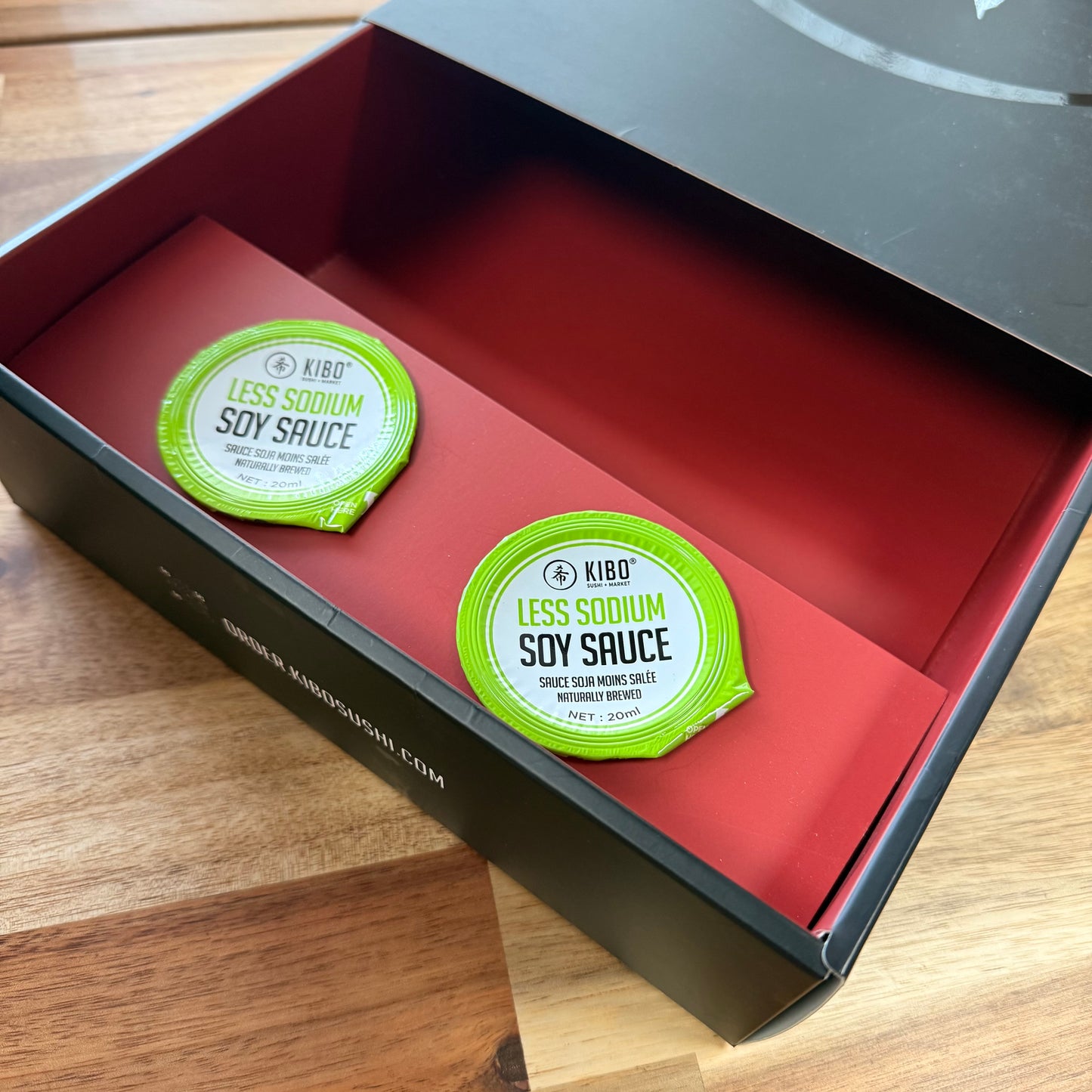 KIBO SOY SAUCE LOW SODIUM (20ML CUP)160PCS/CS