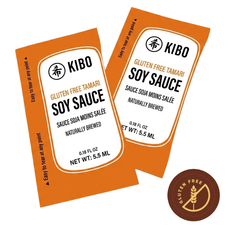 KIBO SOY SAUCE GLUTEN FREE(TO-GO) TAMARI 5.5ML 500PCS/CS