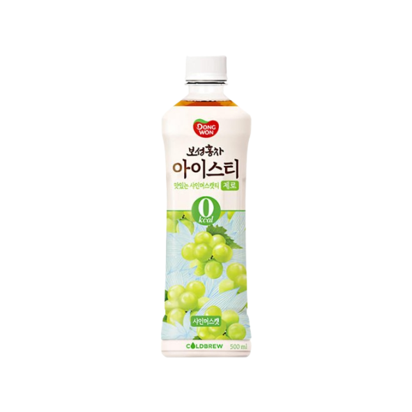 DONGWON BOSEONG ICE TEA ZERO SHINE MUSCAT 500ML 24/CS