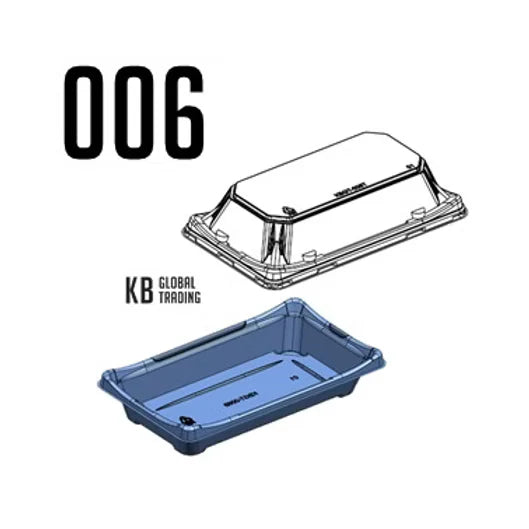006-SUSHI TRAY BASE+LID 400SETS/CS