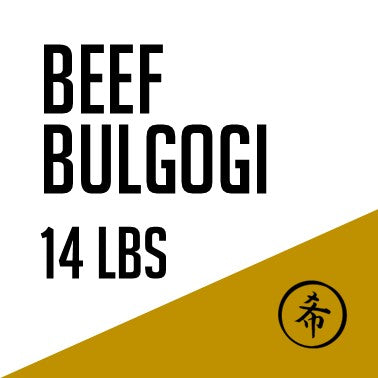 MARINATED BEEF (BULGOGI) 14LBS