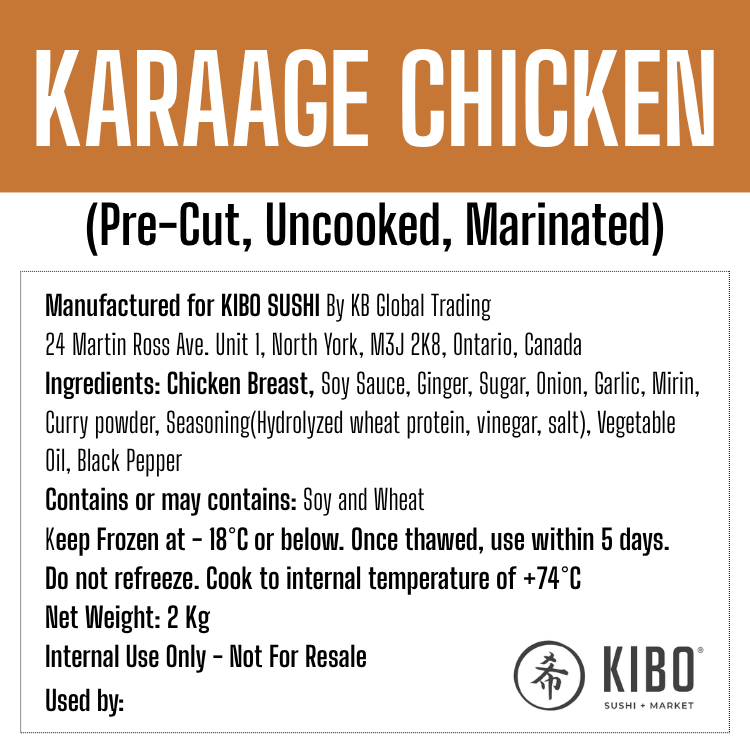 CHICKEN, KARAAGE 2KG/EA