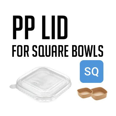 PP LID FOR SQAURE BOWLS 300PCS/CS