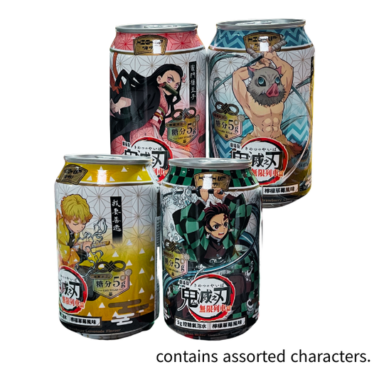 HIGH UP LESS SUGAR SPARKLING WATER DEMON SLAYER (STRAWBERRY LEMON) 330ML  24/CS