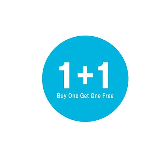STICKER -BUY ONE GET ONE FREE (4.5CM) 500PCS/EA