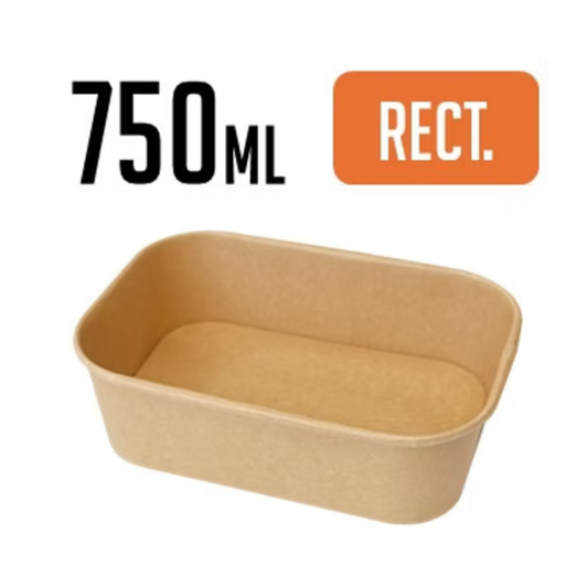 750ML RECTANGULAR CRAFT BOWL 300PCS/CS