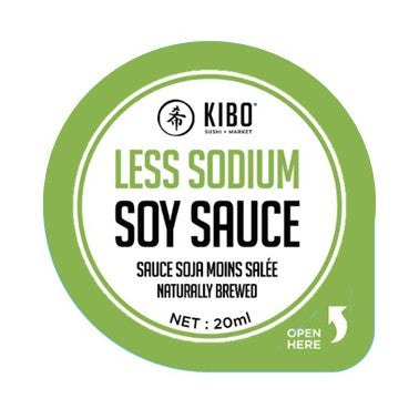 KIBO SOY SAUCE LOW SODIUM (20ML CUP)160PCS/CS