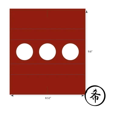 3-HOLES SAUCE INSERT FOR LARGE PLATTER 100PCS/EA