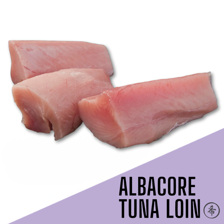 FROZEN ALBACORE TUNA LOIN 22LBS