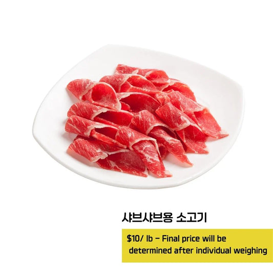 BEEF RIBEYE FOR SHABU SHABU ±1.5LBS/EA