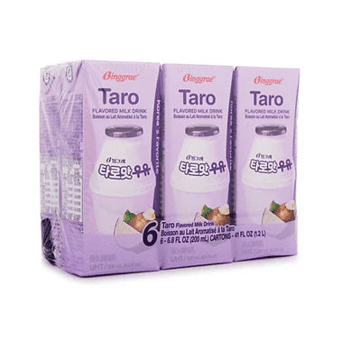 BINGGRAE TARO FLAVORED MILK 200ML/24/CS
