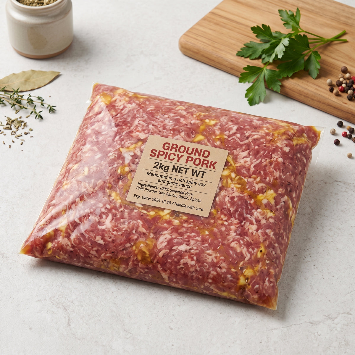 [FOOD STATION ONLY] GROUND SPICY PORK 2KG/EA