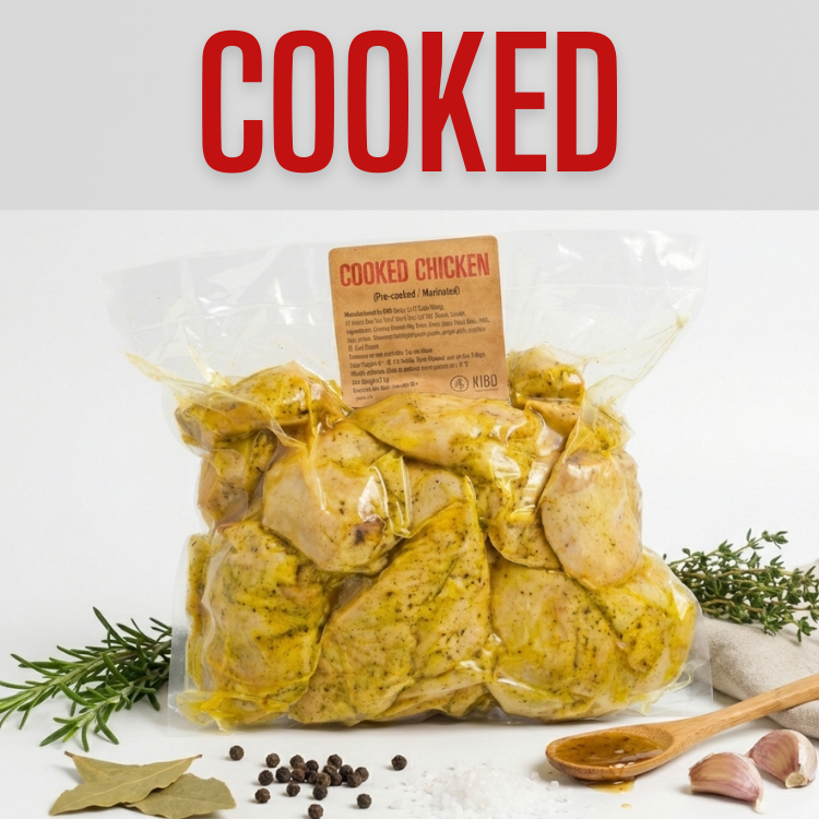CHICKEN, COOKED 2KG/EA