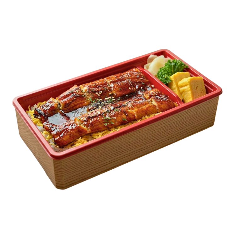 UNAGI DONBURI BOX BASE AND LID 400SET