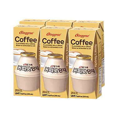 BINGGRAE COFFEE FLAVORED MILK 200ML/24/CS