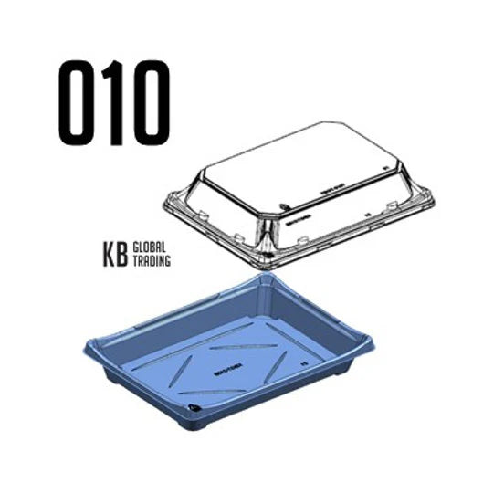 010-SUSHI TRAY BASE+LID 400SETS/CS
