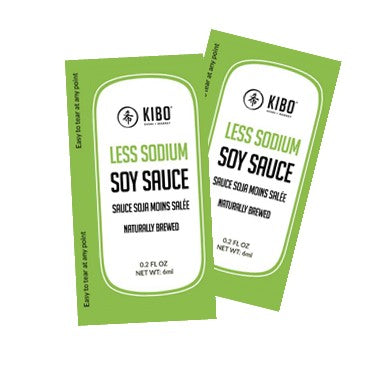KIBO SOY SAUCE LOW SODIUM( TO-GO) 6ML 500PCS/CS