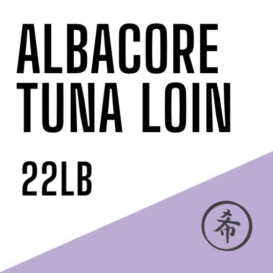 FROZEN ALBACORE TUNA LOIN 22LBS