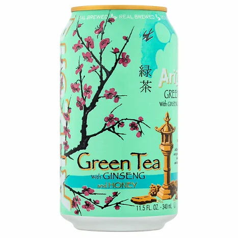 ARIZONA GREEN TEA GINSENG&HONEY 340ML/12/CS